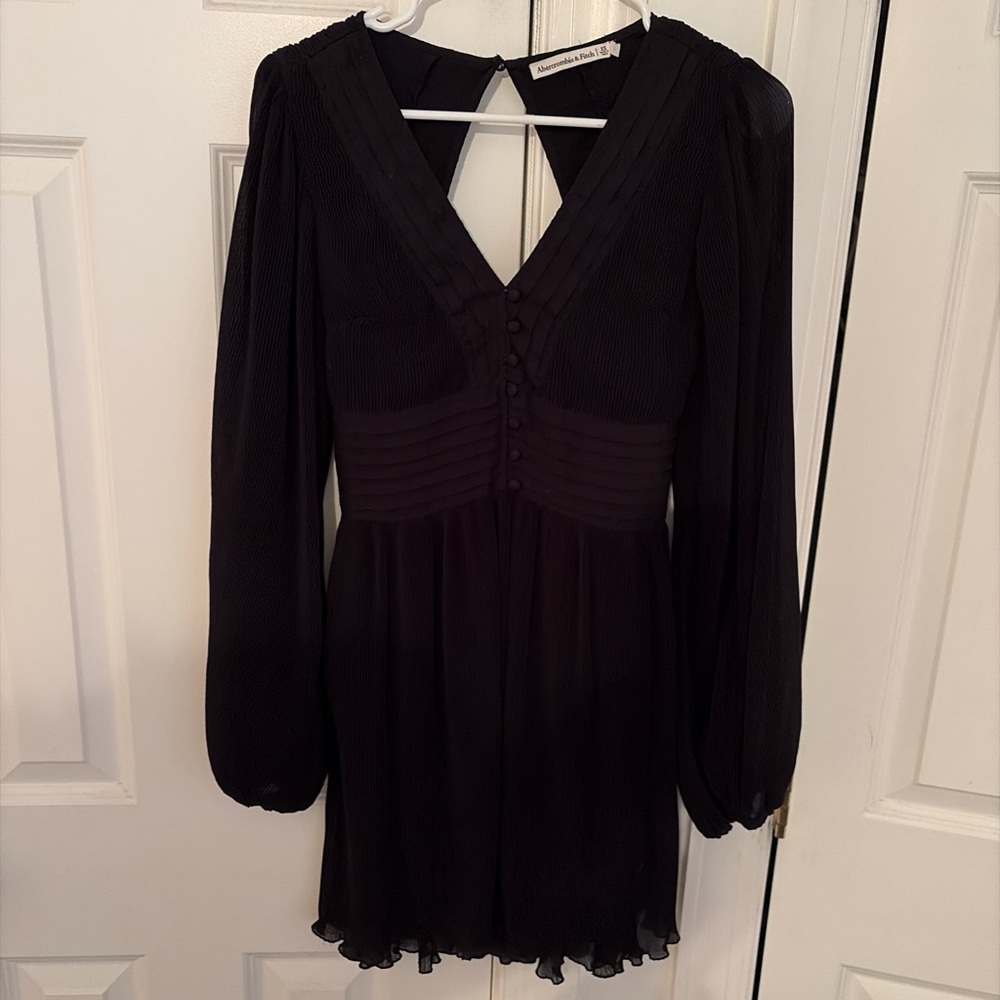 Abercrombie & Fitch Black Long Sleeve Dress